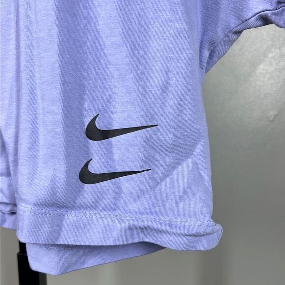Nike Purple Graphic Crop Tee - Picture 4 of 5
